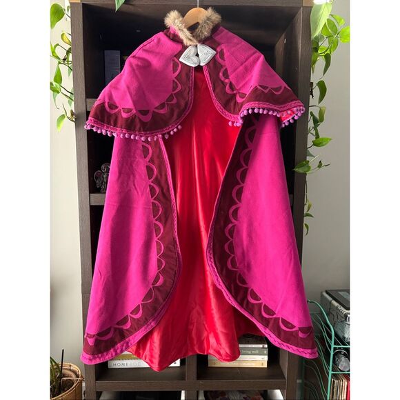 Frozen Anna Cloak Handmade Cosplay Halloween Cape One Size - Picture 1 of 3